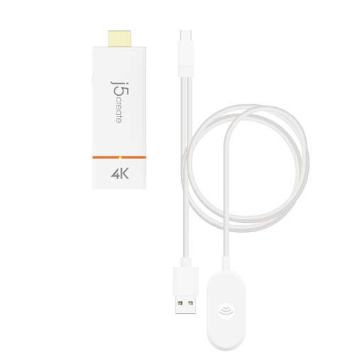 4K HDMI ワイヤレスドングルレシーバー JVAW76(1個)[変換アダプター・ケーブル類]