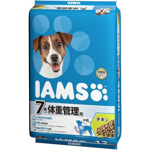 アイムス 7歳以上用 体重管理用 チキン 小粒(12kg)[ドッグフード(ドライフード)]