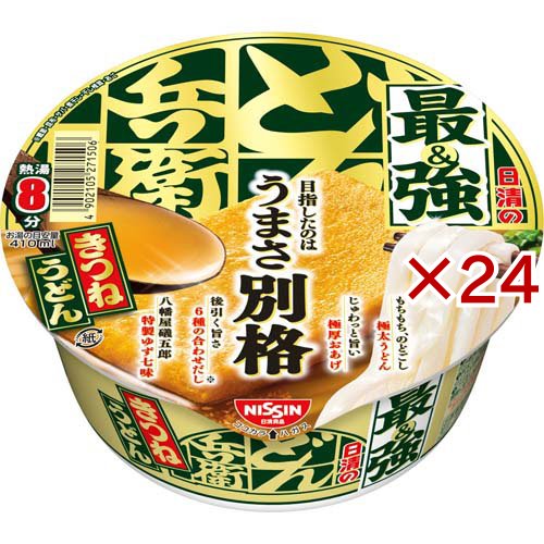 日清の最強どん兵衛 きつねうどん ケース(12食入×2セット(1食93g))[カップ麺]