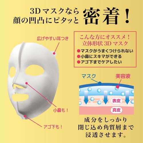 肌美精 超浸透3Dマスク エイジングケア(保湿)(4枚入*12箱セット)[シートマスク]_3