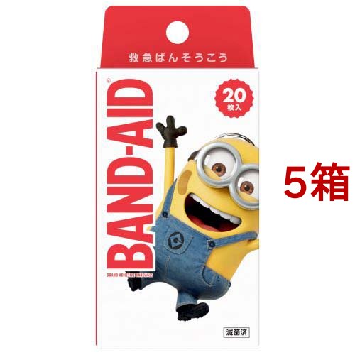 バンドエイド ミニオンズ(20枚入*5箱セット)[衛生用品 その他]