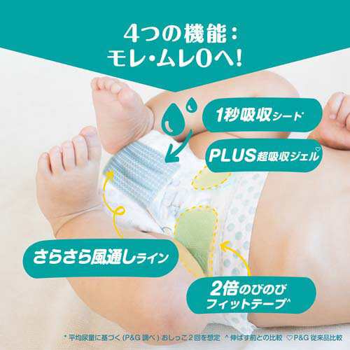 パンパース テープ オムツ さらさらケア 新生児サイズ 5kgまで(4個×2セット(1個82枚入))[おむつ その他]