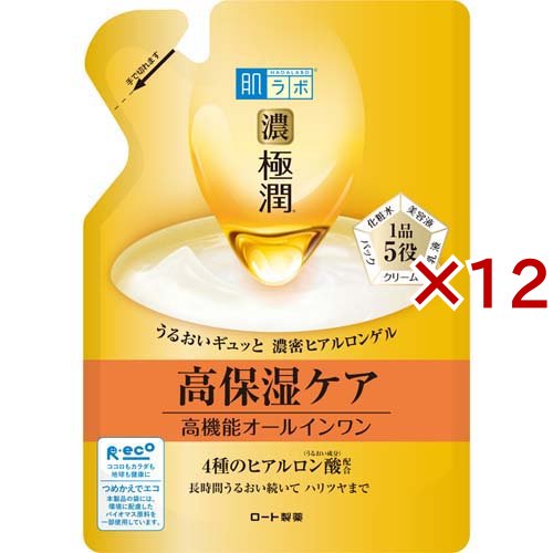肌ラボ 極潤パーフェクトゲル つめかえ用(80g×12セット)[オールインワン美容液]