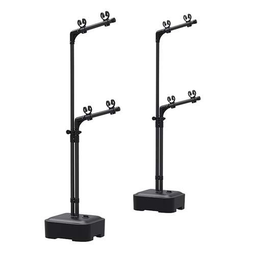 天馬 ポーリッシュ 物干しブロー台付 屋外OK マットブラック PSBK-13(2本組)[もの干し・スタンド]