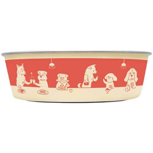 ステンレスの食器 ごはんにゃわん 犬用 S ビストロ(12セット)[ペットの雑貨・ケアグッズ]_1