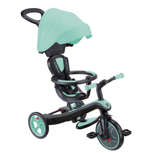 GLOBBER エクスプローラー トライク 4in1 ベビーカーJP PKG ミント(1台)[自転車(ベビー玩具・赤ちゃんおもちゃ)]