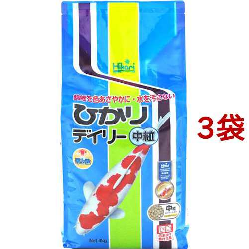 ひかり デイリー 中粒(4kg*3袋セット)[観賞魚用 餌(エサ)]の通販は