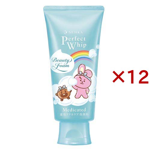 センカ パーフェクトホイップ アクネケアf BT21デザイン(120g×12セット)[洗顔フォーム ニキビ用]