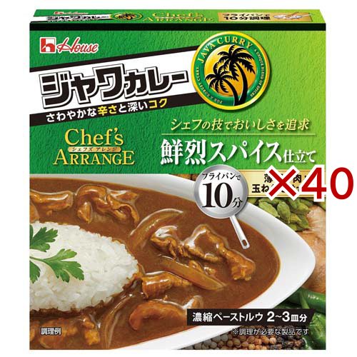【訳あり】ジャワカレーシェフズアレンジ 鮮烈スパイス仕立て(100g×40セット)[調理用カレー]