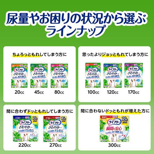 ライフリーさわやかパッド80cc女性用軽失禁パッド 23cm(68枚入*12袋