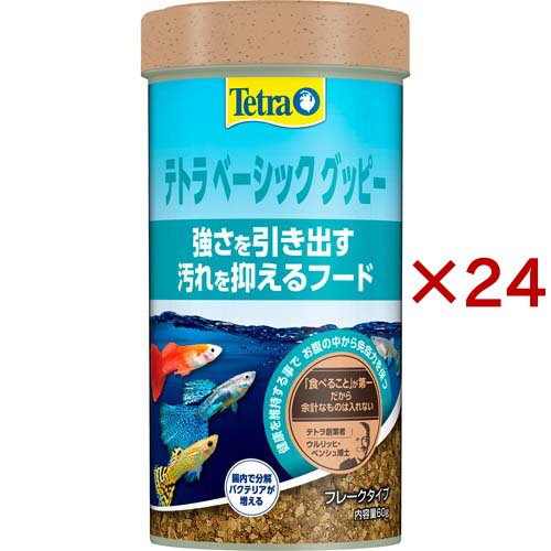 テトラ ベーシック グッピー(60g×24セット)[観賞魚用 餌(エサ)]