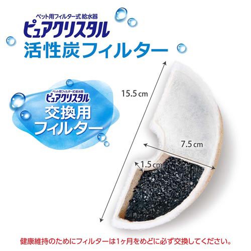 ピュアクリスタル 活性炭フィルター 猫用(3個入×36セット)[ペットの雑貨・ケアグッズ]_2
