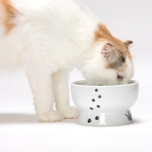 猫壱 ハッピーダイニング 脚付ウォーターボウル 猫柄 シリコン付き(30セット)[ペットの雑貨・ケアグッズ]_4