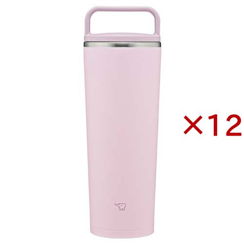 象印 ステンレスキャリータンブラー 400ml パウダリーピンク SX-JS40-PM(12セット)[水筒]