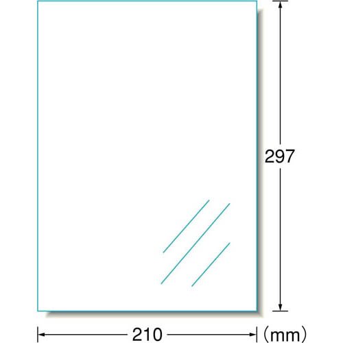 エーワン ラベルシール インクジェット 染料 つや消し フィルム 透明 1面 28794(30シート入×2セット)[事務用品]_1