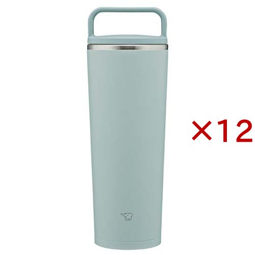 象印 ステンレスキャリータンブラー 400ml アッシュグリーン SX-JS40-GM(12セット)[水筒]
