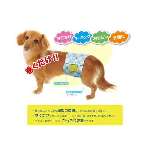 P・ワン 男の子のためのマナーおむつ おしっこ用 ビッグパック 小〜中型犬( 38枚入×6個セット)[ペットシーツ・犬のトイレ用品]_1