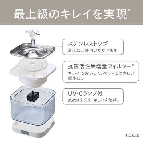 PURE プライム ウォーターファウンテン(1個)[ペットの雑貨・ケアグッズ]_3