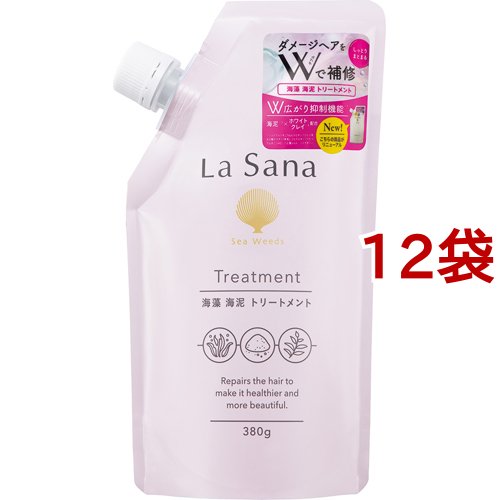 ラサーナ 海藻 海泥トリートメント 詰め替え(380g*12袋セット)[トリートメント・ヘアケア その他]