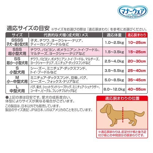 マナーウェア女の子用SSSモーヴピンクドット・ピンクチェック(42枚入*8袋)[ペットシーツ・犬のトイレ用品]_7