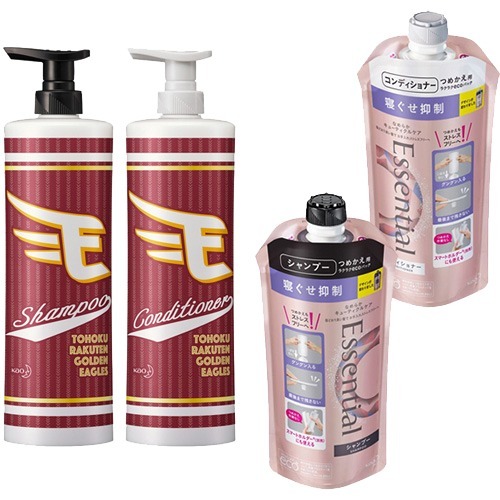 楽天イーグルスコラボデザインsp Cd エッセンシャル 寝ぐせ抑制sp Cd詰替セット 1セット 詰め替えシャンプー の通販はau Pay マーケット 爽快ドラッグ