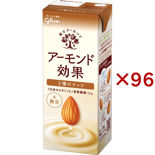 グリコ アーモンド効果 3種のナッツ(24本入×4セット(1本200ml))[健康ドリンク]の通販は