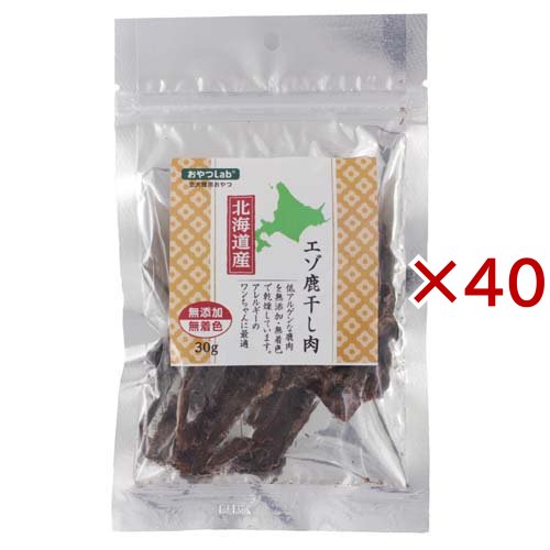 北海道産 エゾ鹿干し肉(30g×40セット)[犬のおやつ・サプリメント]