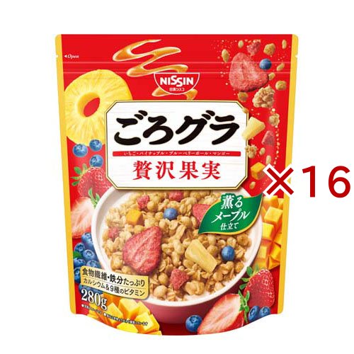 ごろグラ 贅沢果実(280g×16セット)[シリアル]
