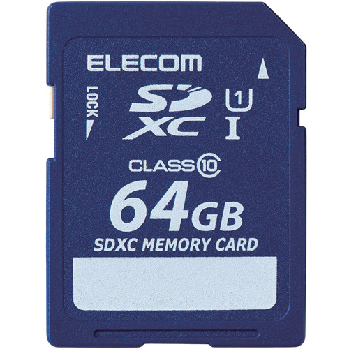 エレコム SDXCカード 64GB Class10 MF-FSD064GC10R(1個)[情報家電　その他]