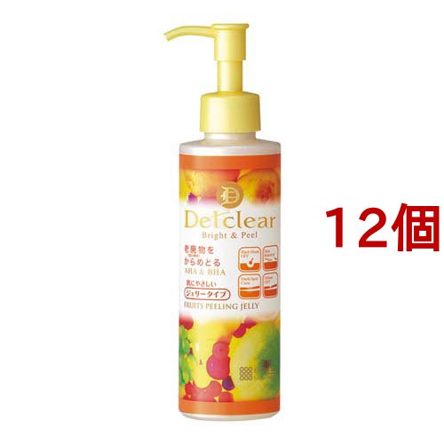 DETクリア ブライト＆ピール ピーリングジェリー ミックスフルーツの香り(180ml*12個セット)[ピーリング・角栓ケア]