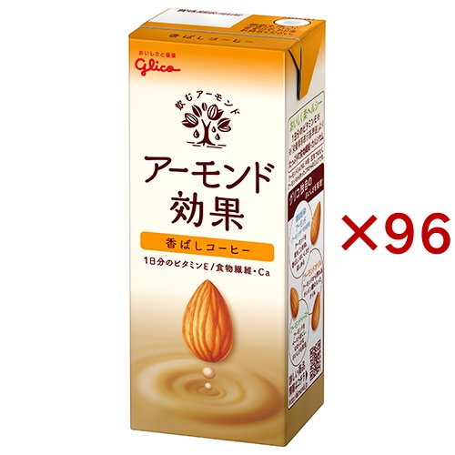 グリコ アーモンド効果 香ばしコーヒー(24本入×4セット(1本200ml))[健康ドリンク]の通販は