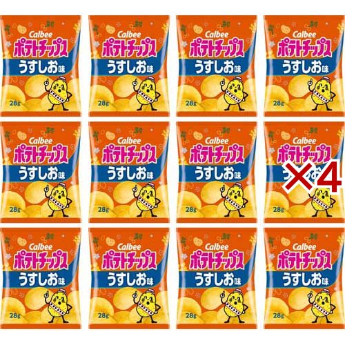 ポテトチップス イツデモBOX うすしお味(12袋入×4セット(1袋28g))[スナック菓子]