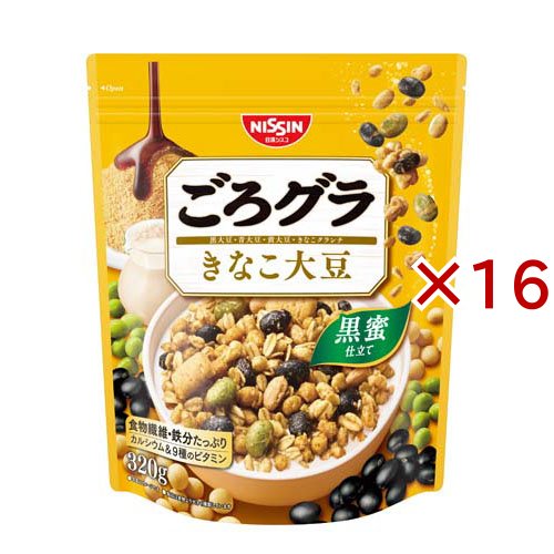 ごろグラ きなこ大豆(320g×16セット)[シリアル]