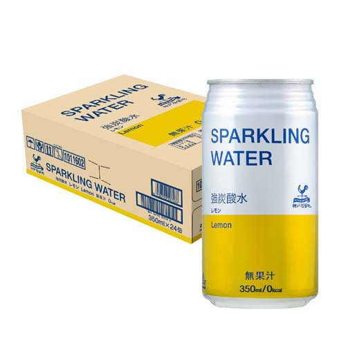 神戸居留地 スパークリングウォーター 強炭酸水 レモン 缶 無糖