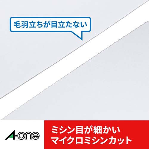 エーワン 名刺 カード ミシン目 白 51004(500シート×2セット)[文房具 その他]_6