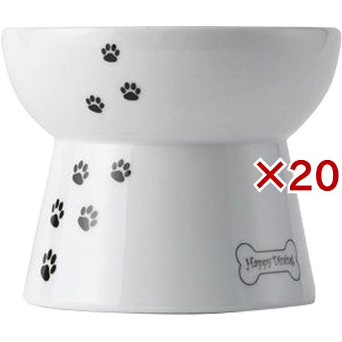 猫壱 脚付フードボウル 犬柄・犬用 シリコン付き(20セット)[ペットの雑貨・ケアグッズ]