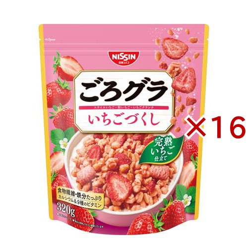 ごろグラ いちごづくし(320g×16セット)[シリアル]