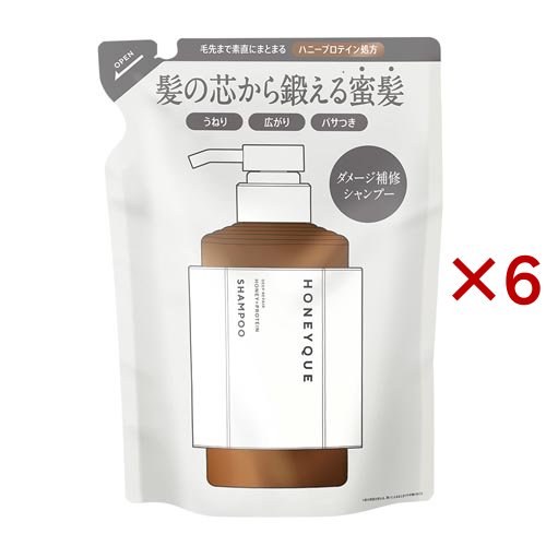 ハニーク ディープリペア シャンプー 詰め替え(400ml×6セット)[シャンプー その他]の通販は 7,260円