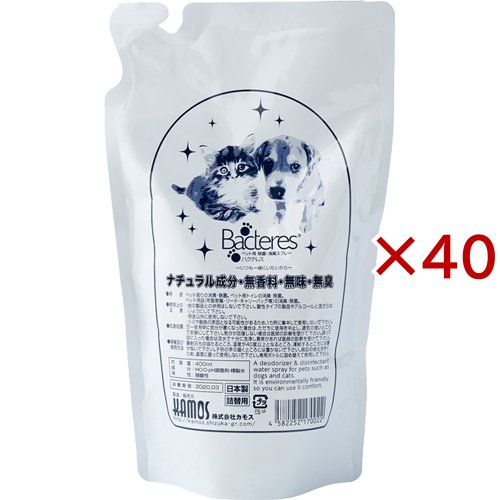 バクテレス 詰替用(400ml×40セット)[ペットの防虫・消臭・お掃除] 18,904円