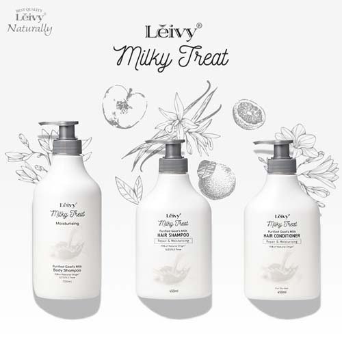 レイヴィー ミルキートリート 髪の毛コンディショナー(450ml×6仕かける)[ダメージヘアトリートメント]