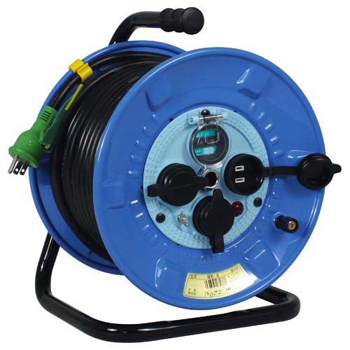 日動 電工ドラム 100V 防雨防塵型 漏電ブレーカー付 15A 30m NPW-EB33(1個)[生活用品 その他]