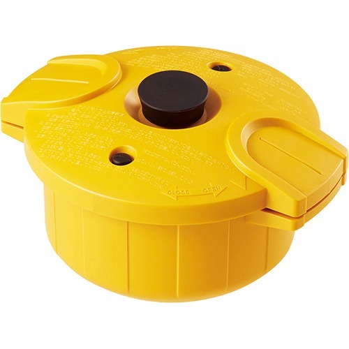 電子レンジ調理 圧力鍋 極み味 25cm 2300ml 30品目のレシピ入り イエロー MWP1(1個)[調理器具 その他]