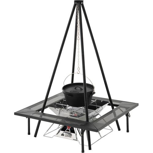 アイアン囲炉裏テーブル(1台)[イス・テーブル その他] アイアンウッド