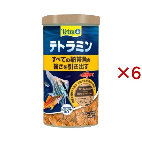 テトラミン(180g×6セット)[観賞魚用 餌(エサ)]