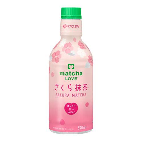 伊藤園 matcha LOVE さくら抹茶 パウダーインキャップ(330ml×24本)[お茶 その他]
