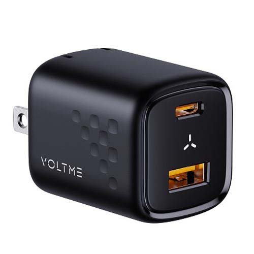 VOLTME 充電器 30W TypeC+15W TypeA ブラック 折りたたみ式(1個)[充電器・バッテリー類]
