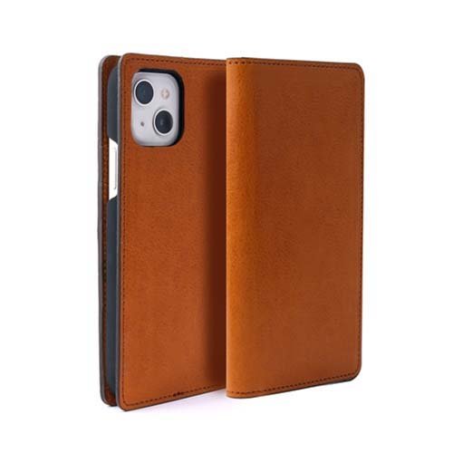 PIERROT LUX イタリアンレザーダイアリーケース for iPhone 13 タン(1個)[ケース・ジャケット]