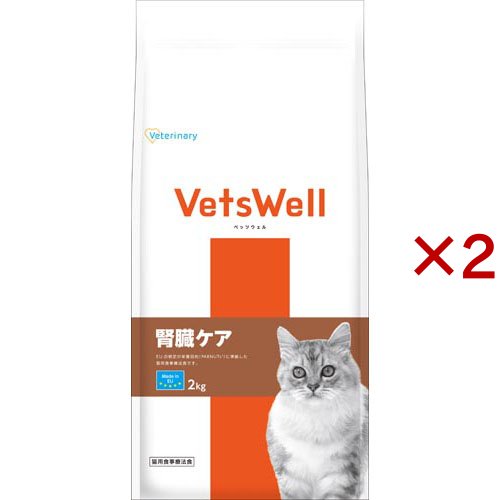ベッツウェル 猫用食事療法食 腎臓ケア(2kg×2セット)[猫用特別療法食]