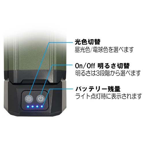 藤原産業 SK11 防雨 充電式LEDリーフライト(作業灯・LEDライト) SLL-20W-TPS(1個)[作業ライト]_5