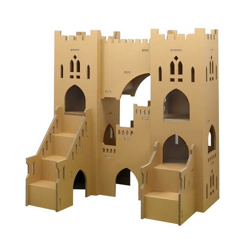 ツインキャッスル キャットタワー(1台)[ペット用サークル・ケージ・ルーム・タワー]